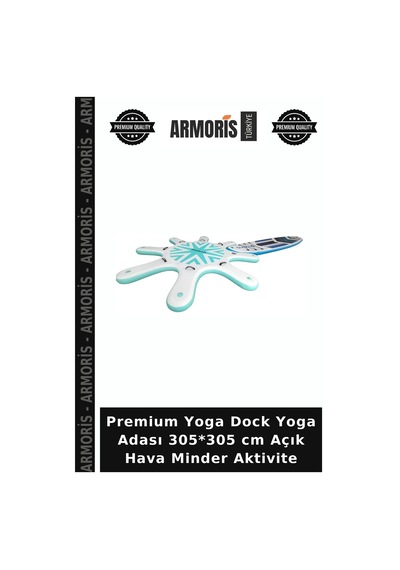Premium Yoga Dock Yoga Adası 305 305 Cm Açık Hava Minder Aktivite Çok Renkli