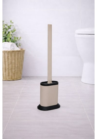Silikon Tuvalet Fırçası Pratik Silikon Wc Klozet Fırçası Bej S-210 Bej