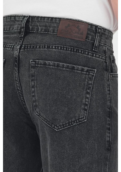 Polo State Erkek Baggy Fit Kot Pantolon Füme Füme