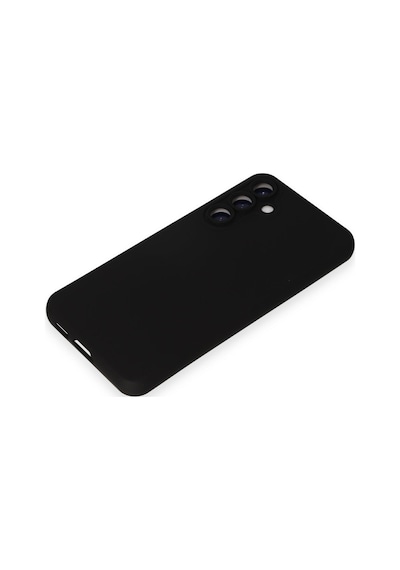 Samsung Galaxy  Uyumlu - S24 Kılıf Nano İçi Kadife Silikon - Siyah