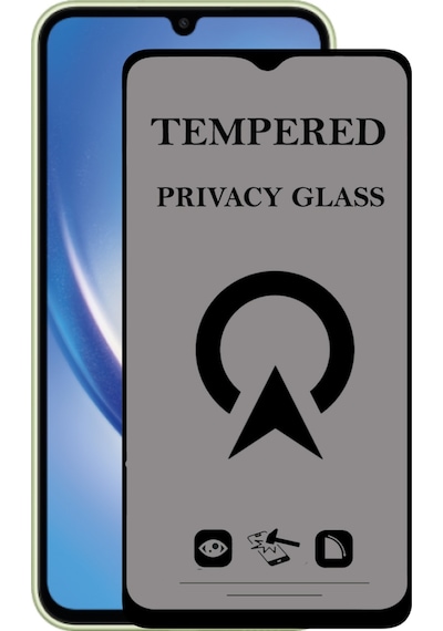 Samsung Galaxy A34 ile Uyumlu Tam Kaplayan Privacy Hayalet Temperli Ekran Koruycu Cam