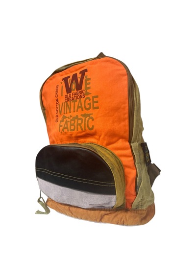 Old Cotton Cargo Kaliteli Tek Bölmeli Vintage Disayn Günlük Gezi Spor Okul Sırt Çantası Patchwork Komor 29x42cm Turuncu Old Cotton Cargo Kaliteli Tek Bölmeli Vintage Disayn Günlük Gezi Spor Okul Sırt Çantası Patchwork Komor 29x42cm Turuncu
