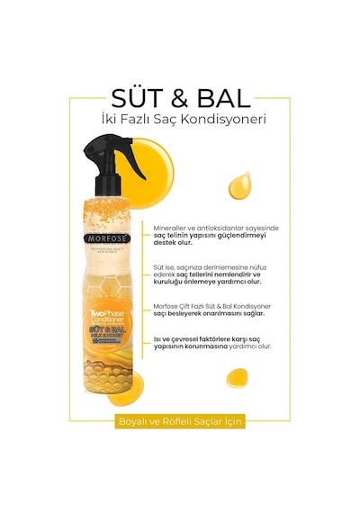 Çift Fazlı Süt & Bal Kondisyoner Fön Suyu 400 Ml - Mrfs