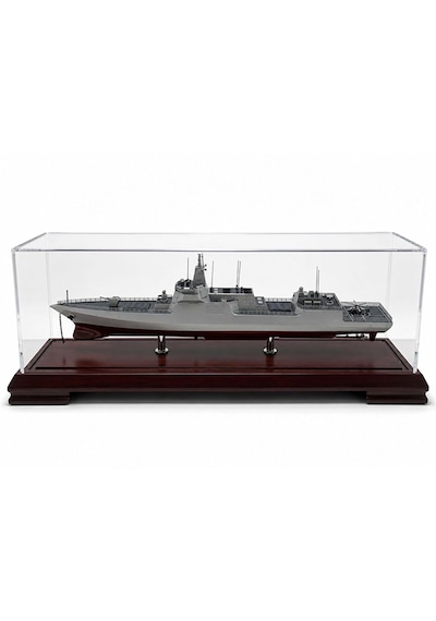 Detaylı Metal Gemi Savaş Gemisi Modeli 46cm