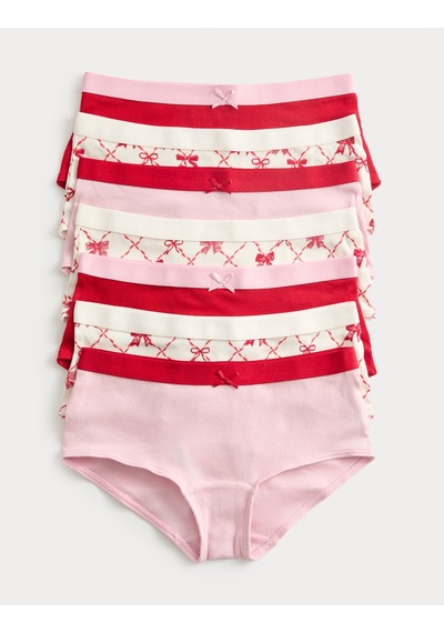 Marks & Spencer 7’li Pamuklu Külot Seti (5-16 Yaş) T71002067D Çok Renkli