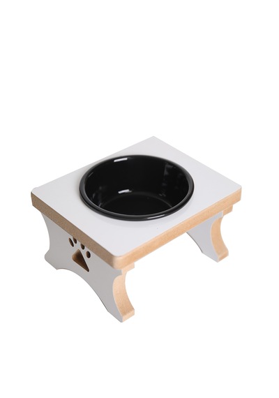 Realwood Seramik Kaseli Tekli Büyük Irk Köpek Su Mama Standı