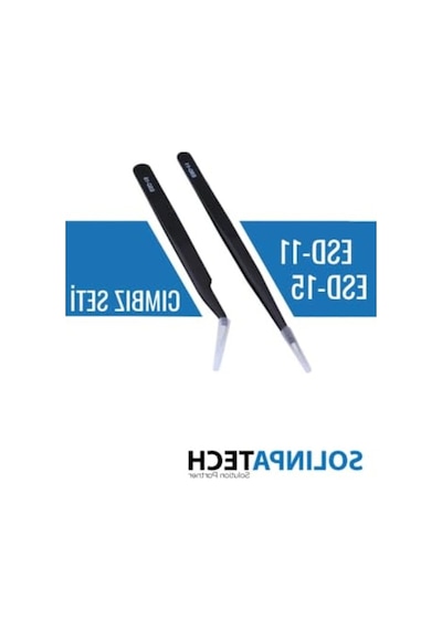 Hassas Antistatik Cımbız Seti, Karbon Fiber Uçlu İki Parça