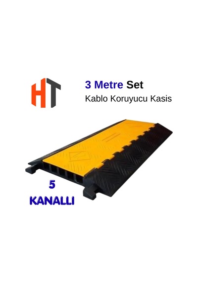 5 Kanallı Hız Kesici Seti - Kablo Koruyucu 3 Metre