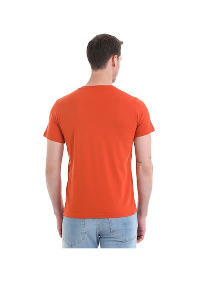 Hatemoğlu 35353022C003 019 Regular Fit Pamuklu Bisiklet Yaka Düz Erkek Tişört Kiremit