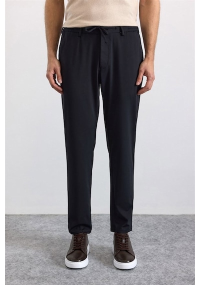 Süvari Siyah Slim Düz Jogger Pantolon Pn2020500764-s09