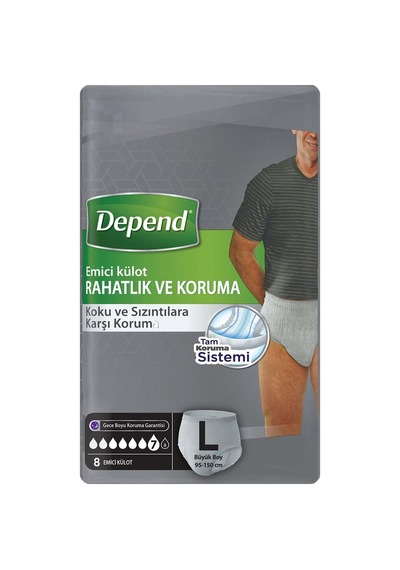 Emici Külot Erkek Büyük 8'li L