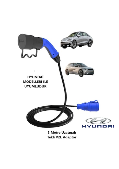 Bemis - Hyundai-Kia ve SSangyong Uyumlu 3 Metre V2L Kablosu Bemis - Hyundai-Kia ve SSangyong Uyumlu 3 Metre V2L Kablosu