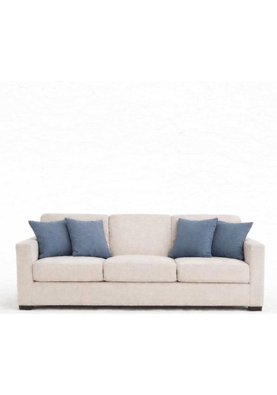 Kadife Dokulu Açık İndigo Kırlent Yastık Kılıfı 2 Adet 45 X 45 Cm Açık Indigo