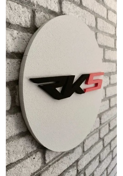 Rks Logo 50x50 Rks Motor Logosu Rks Marka Logosu 3d Rks Logo Strafor Logo 50 x 50