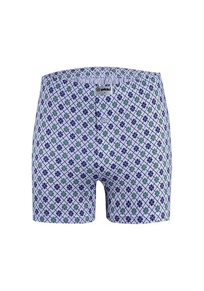 3'Lü Yıldız 35 Emprime Penye Desenli Erkek Boxer