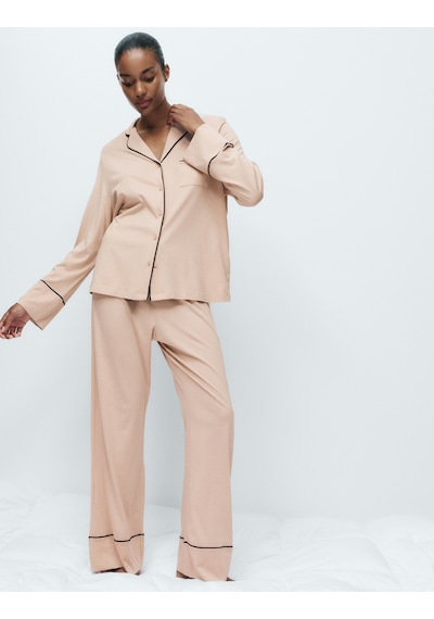 Marks & Spencer Pamuk Modal Karışımlı Pijama Takımı T37002212J Çok Renkli