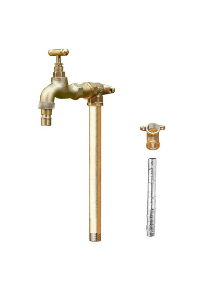 Bağımsız Bahçe Çeşmesi Sütunu, Dikey Hidrantlı, Donmaya Dayanıklı Bahçe Çeşmesi 100 Cm Dış Mekanlar
