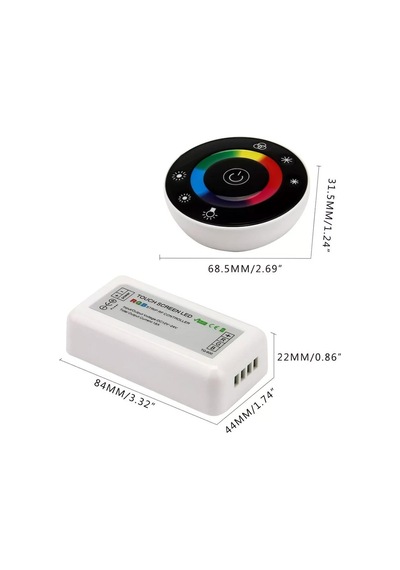 Rgb Led Dokunmatik (Touch) Rf Kumanda+Kontrol Paneli 12V-24V-18A