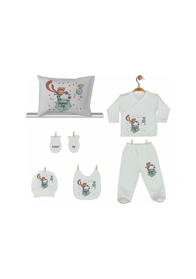 Pia Baby Gl 2014 İsme Özel Küçük Prens Yastık Zıbın Set Krem