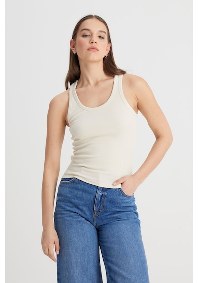 Lee Slim Fit Dar Kesim Bej Tişört L241615A92 Bej