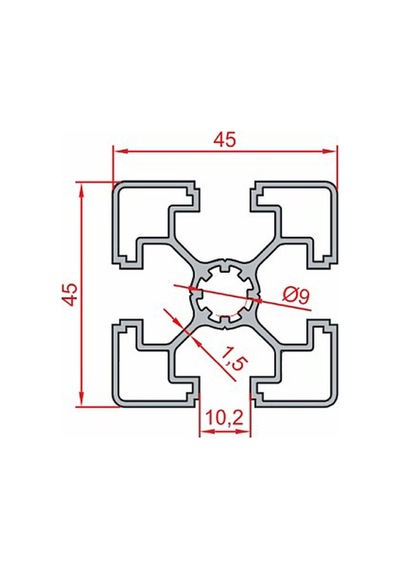 Doğuş Kalıp 45x45 Süper Light Sigma Profil