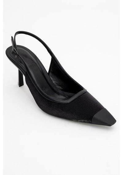 Luvishoes Luvi Shoes Alive Siyah Saten Mat Burun Detaylı Kadın Topuklu Ayakkabı Saten Siyah Luvishoes Luvi Shoes Alive Siyah Saten Mat Burun Detaylı Kadın Topuklu Ayakkabı Saten Siyah