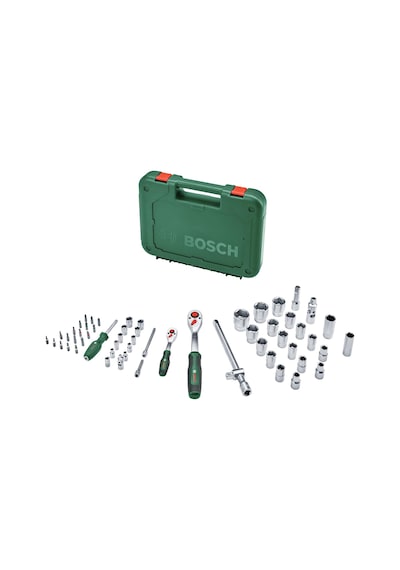 Bosch 56 Parça 1/4'' + 1/2'' Cırcırlı Somun Sıkma Seti - 1600A02Z9G