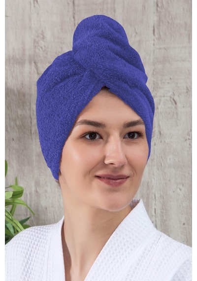 Düz Eponj Düğmeli Havlu Saç Kurulama Bonesi (343993457)