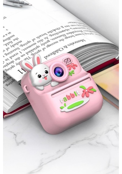 Torima Cmr-33 Pembe Dijital Video Kayıt Fotoğraf Çocuk Kamerası Termal Resim Kağıt Baskılı Yazıcı