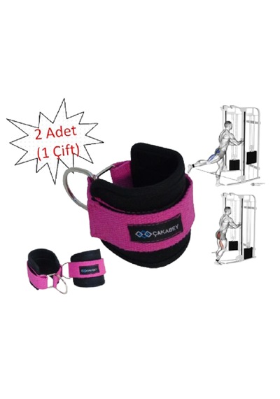 D Ring Fitness Ayak Bileği Ağırlık Çalışma Kemeri Ankle Straps Fitness 1 Çift Sağ/sol Takım Fuşya
