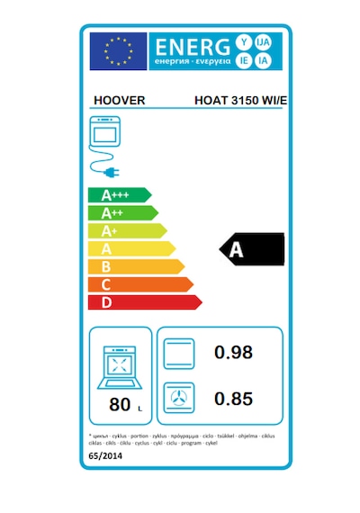 Hoover HOAT 3150 BI 80 LT Ankastre Fırın