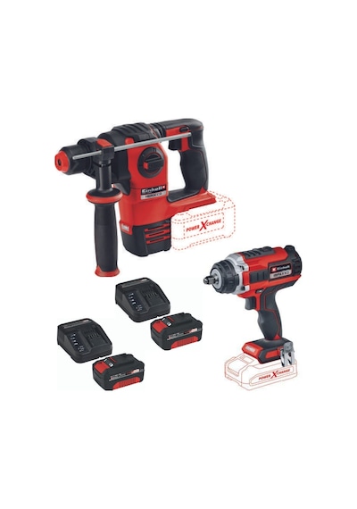 Einhell Herocco 18 V Kırıcı İmpaxxo 18/400 Somun Sıkma 2 x 4.0 Set
