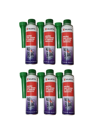 Würth Benzinli Yakıt Sistemi Ve Enjektör Tem.300 Ml 6 Adet