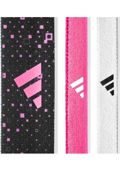 Adidas 3'lü Pembe Siyah Beyaz Saç Bandı Adac-16160 Çok Renkli