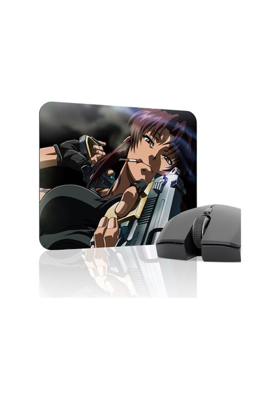Black Lagoon Kaymaz Dikişli Kauçuk Oyuncu Mousepad V1 - 22x18 Gaming Mouse Pad Fare Altlığı