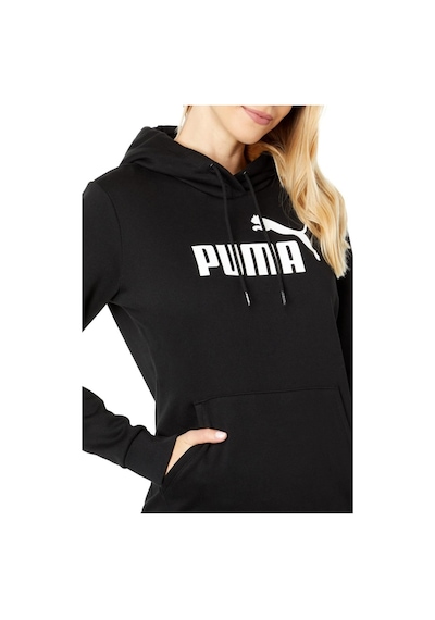 Puma Kadın Kapşonlu Ess Logo Hoodie Sweatshirt Siyah