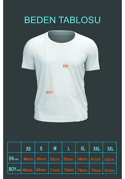 Bluu He-Art Spor T-Shirt Bisiklet Yaka