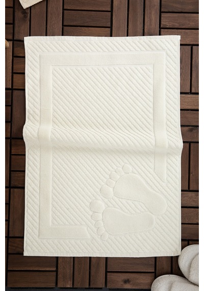 Leoline %100 Pamuk Premium Ayak Havlusu - Krem