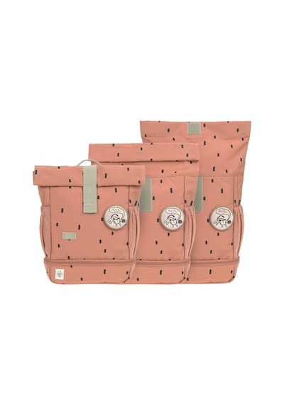 Lassig Happy Prints Mini Rolltop Sırt Çantası Caramel Çok Renkli