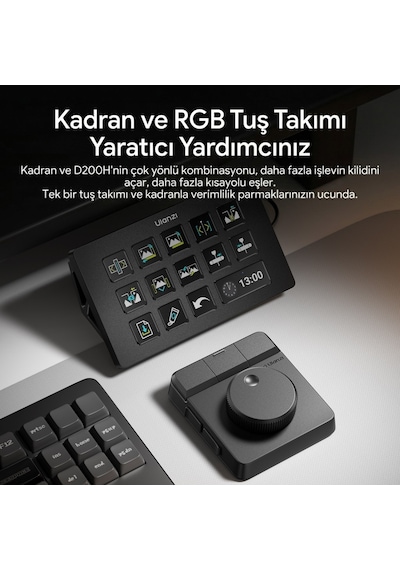 Ulanzi D100h Dial Video Editing Controller Düzenleme Kontrolcüsü - I003