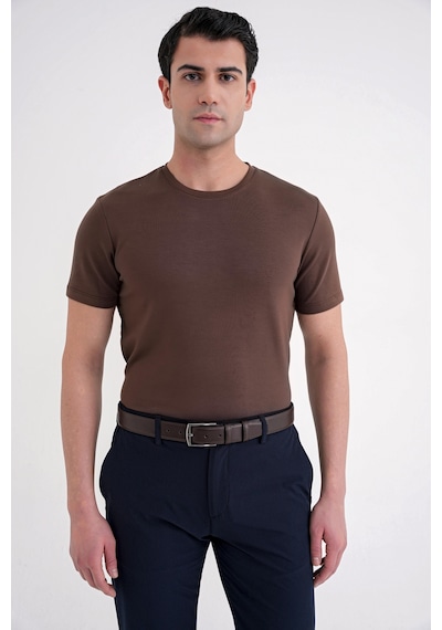 Efor Ts 885 T-shırt Comfort Kakao Casual Kakao