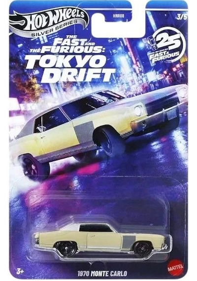 Hot Wheels 2025 Silver Fast & Furious Tokyo Drift 1970 Monte Carlo Hnr88 Jkx07 Çok Renkli