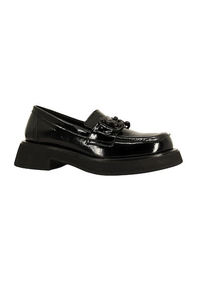 Albini 2610953r Rugan Deri Kadın Loafer Ayakkabı Siyah