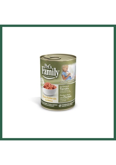 Pets Family Yavru Kedi Konserve Tavuk 400gr 1 Adet Bzs01