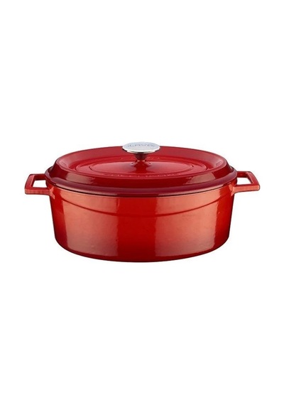 Chef 8 Parça Döküm Kırmızı Pişirme Seti