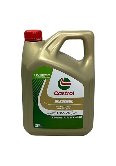 Edge 0w-20 Ll Iv Tam Sentetik Motor Yağı 4 Litre
