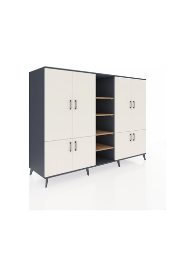 Kronos Dolap 14 Raflı 8 Kapaklı 220x59x163 Antrasit-aytaşı/çam Aytası/atlas Çam - Antrasıt Kronos Dolap 14 Raflı 8 Kapaklı 220x59x163 Antrasit-aytaşı/çam Aytası/atlas Çam - Antrasıt