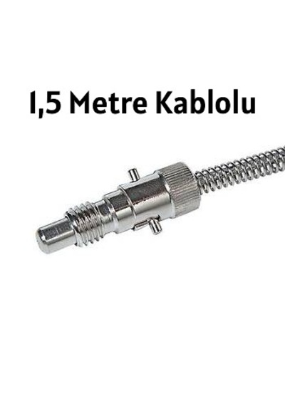 J Tipi Fe-const M12/8mm 1,5 Metre Kablolu Bayonet Termokupl