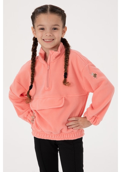 U.s. Polo Assn. Kız Çocuk Sweatshirt 50317992-vr105 Neon Pembe//neon Pınk
