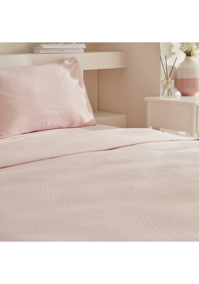Karaca Home Charm Sion %100 Pamuk Jakarlı Saten King Size Nevresim Takımı Pudra 200.22.12.0112